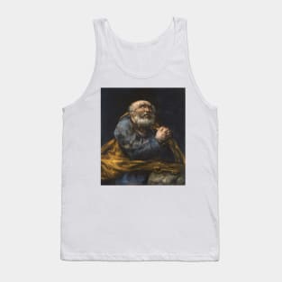 The Repentant St. Peter by Francisco Goya Tank Top